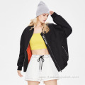 Autumn New Ladies Oversized Zipper Pocket Baseball Jacket